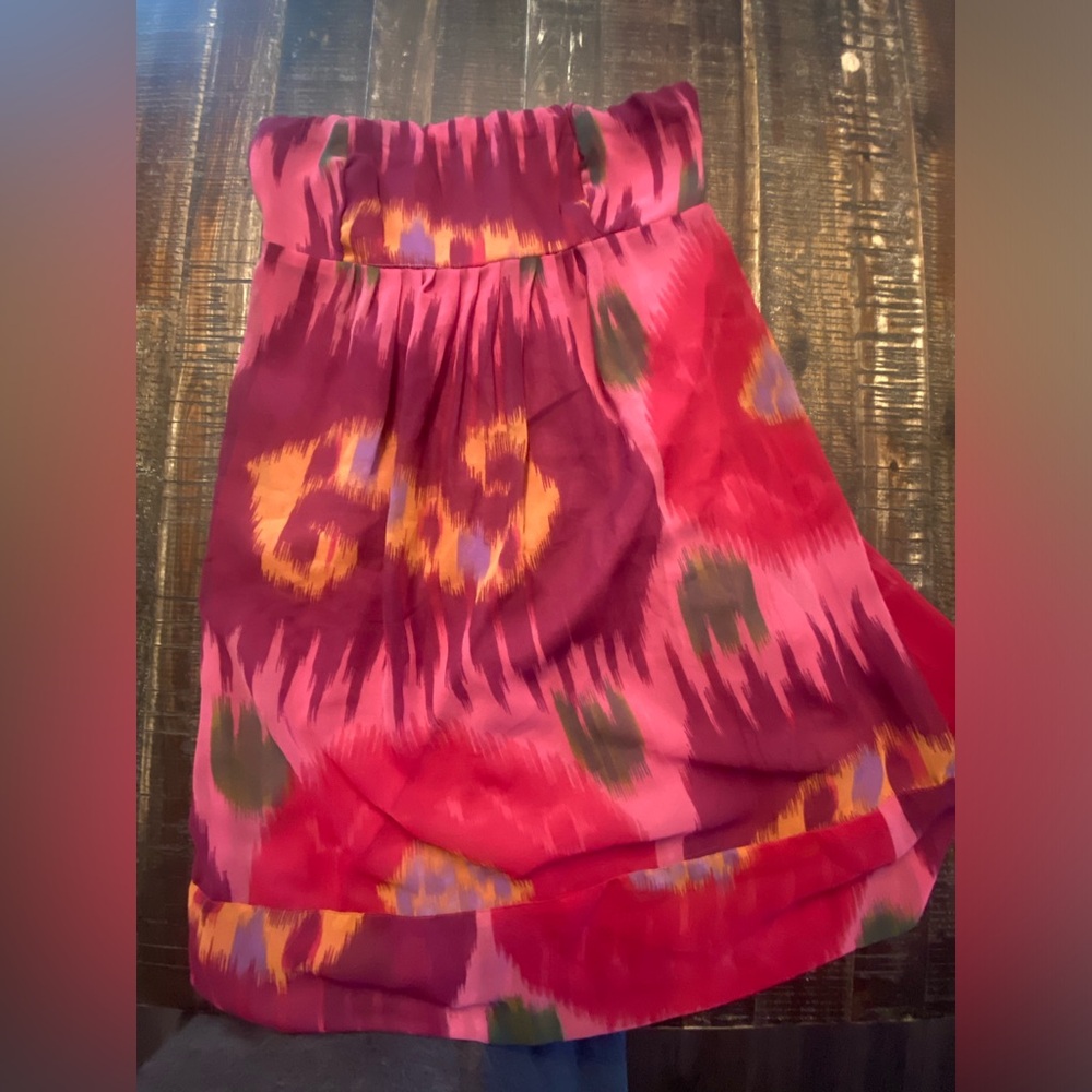 Colorful , strapless American Eagle Outfitters Babydoll dress Size 8